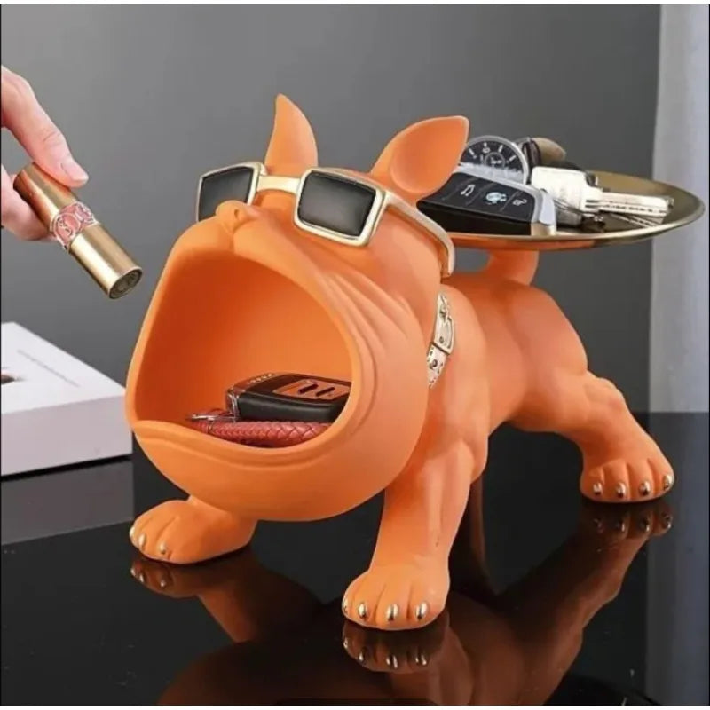 Bulldog Resin Statue 🐾