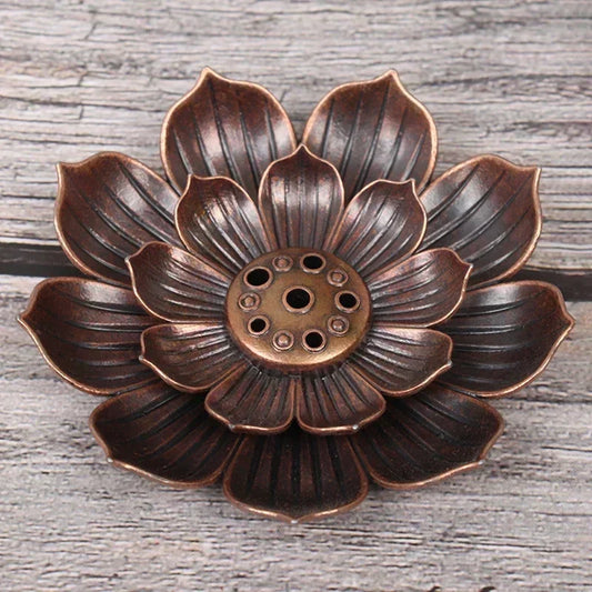 Lotus Alloy Incense Burner / Stick Holder Plater 🪷