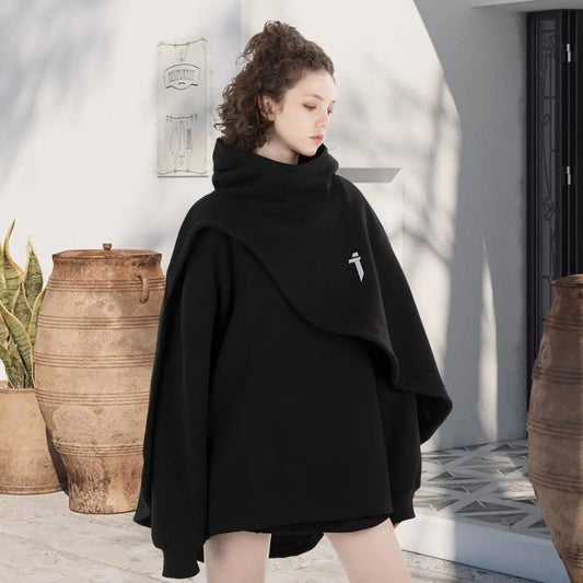 Poncho Irregular Design Unisex Hoodie