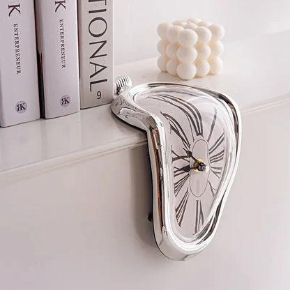 Surreal Melting Table Clock, Salvador Dali Style