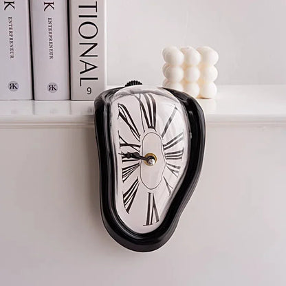 Surreal Melting Table Clock, Salvador Dali Style