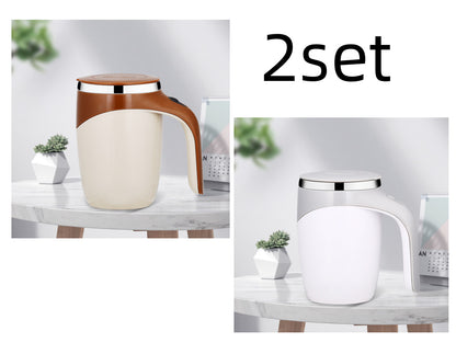 Magnetized Self-Stirring Cup