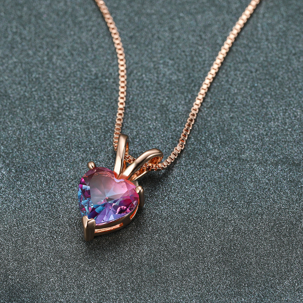 Handmade Love Tourmaline Stone Necklace 💝