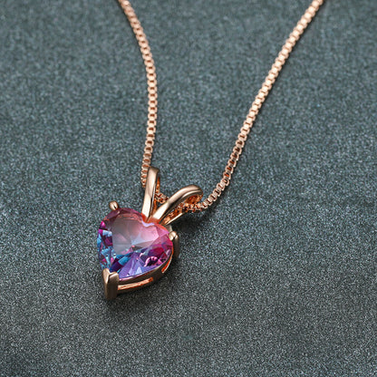 Handmade Love Tourmaline Stone Necklace 💝