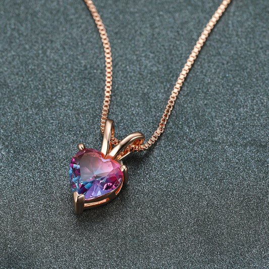 Handmade Love Tourmaline Stone Necklace 💝