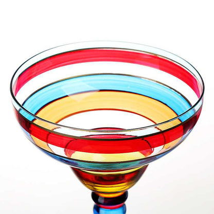 Hand-painted Margarita Crystal Glass