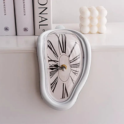 Surreal Melting Table Clock, Salvador Dali Style
