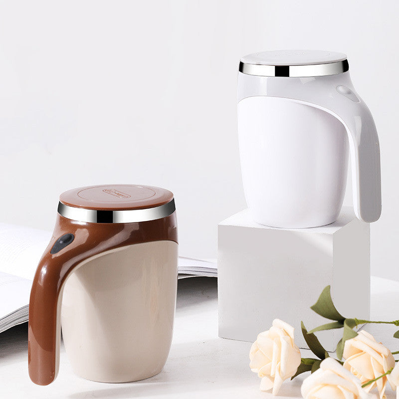 Magnetized Self-Stirring Cup