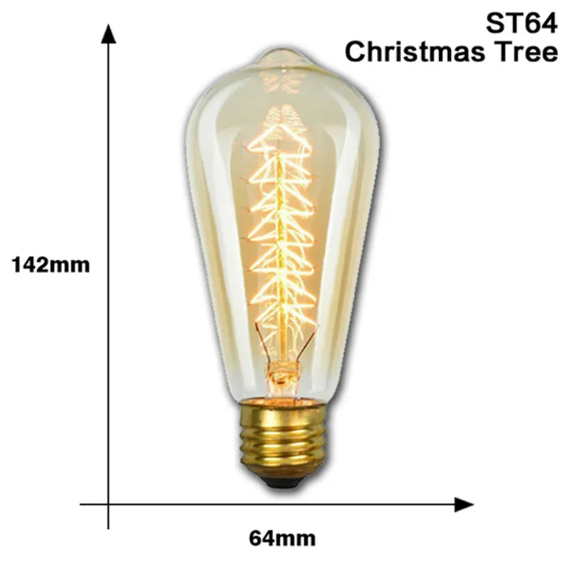 Edison Retro Lamp Incandescent light Bulb E27 220V/110V 40W 💡