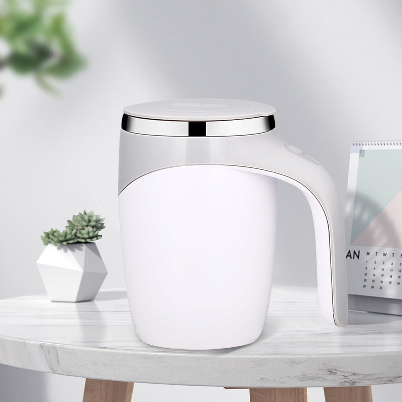 Magnetized Self-Stirring Cup