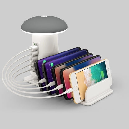 Mushroom LED Lamp Multi-USB Charger 🍄💡