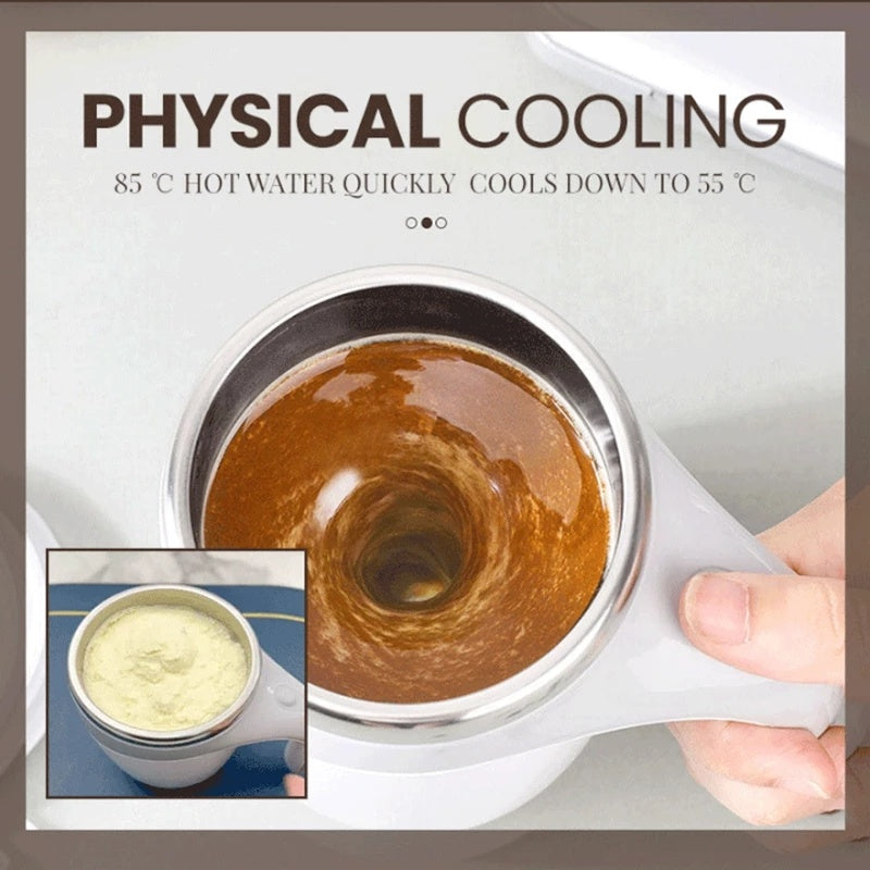 Magnetized Self-Stirring Cup