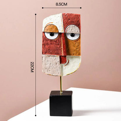 Abstract Face Art Sculptures