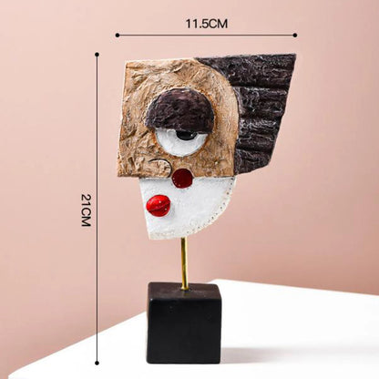 Abstract Face Art Sculptures