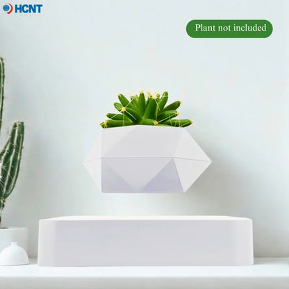 White Magnetic Levitation / Rotation Pot