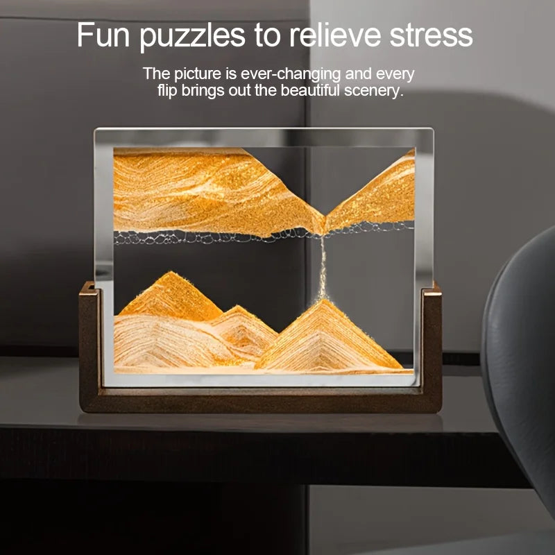 Tempered Glass Quicksand Hourglass