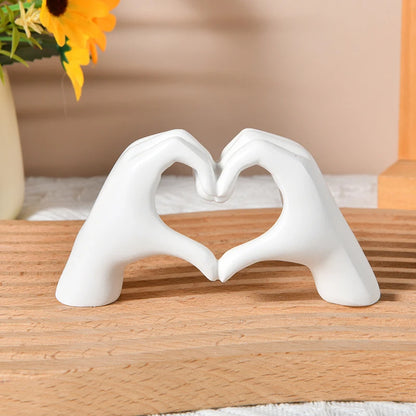 Hand Heart Resin Sculpture 🫶