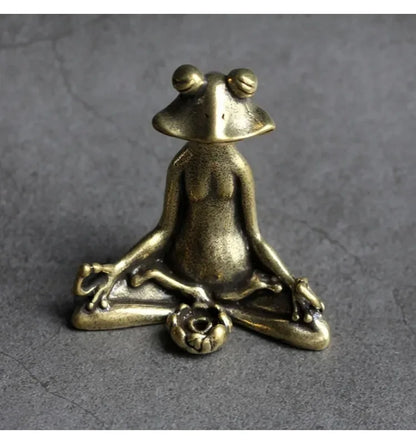 Copper Frog Incense Holder 🐸