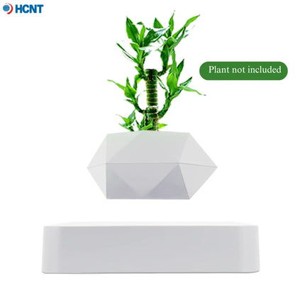 White Magnetic Levitation / Rotation Pot