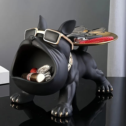 Bulldog Resin Statue 🐾