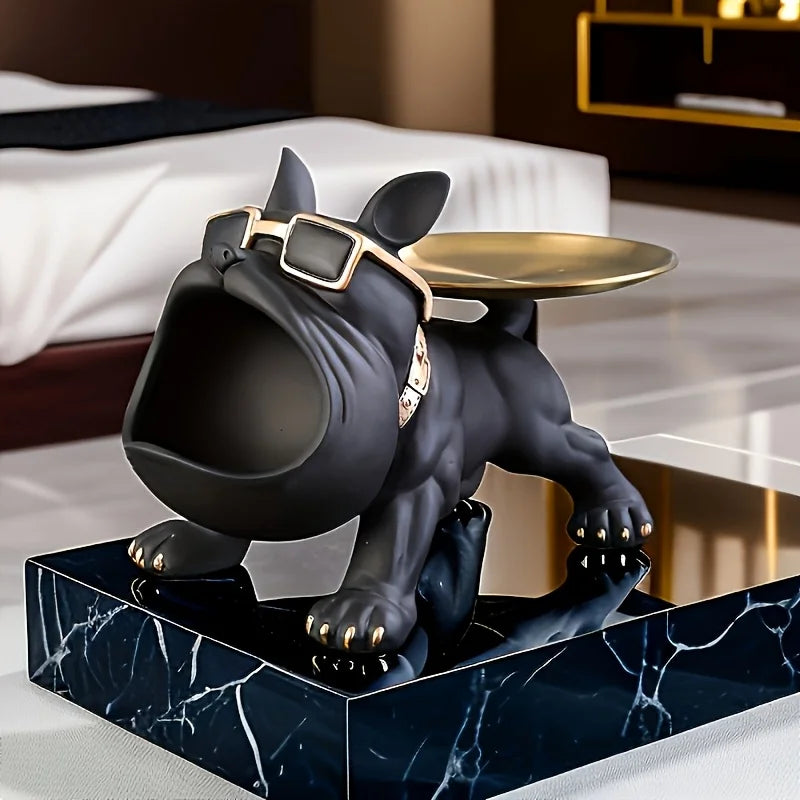 Bulldog Resin Statue 🐾