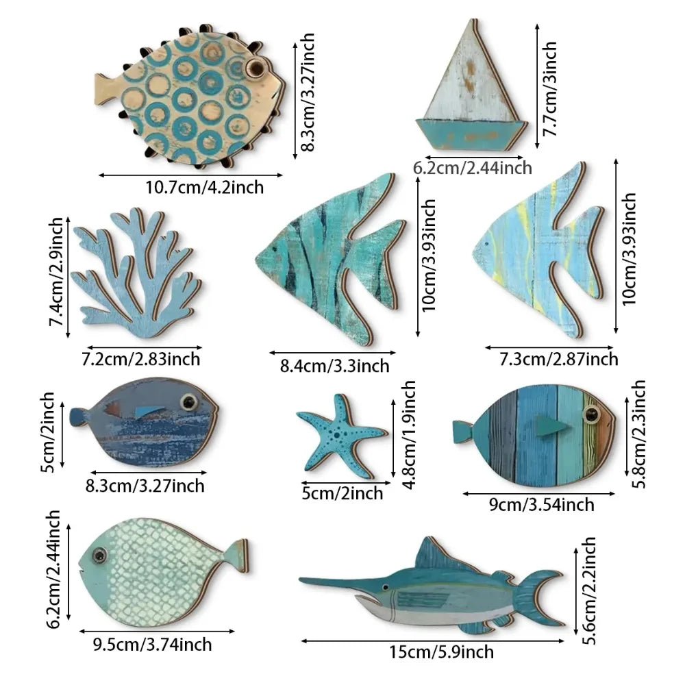 Handmade Ocean Wall Art Set
