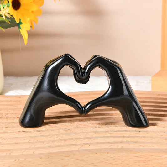 Hand Heart Resin Sculpture 🫶