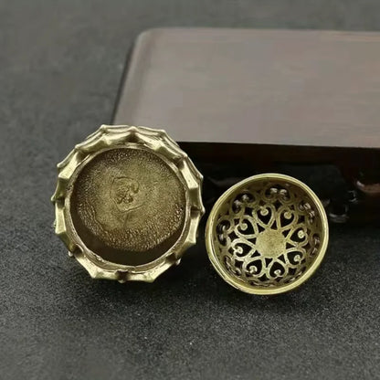 Stainless Steel Hollow Lotus Incense Burner