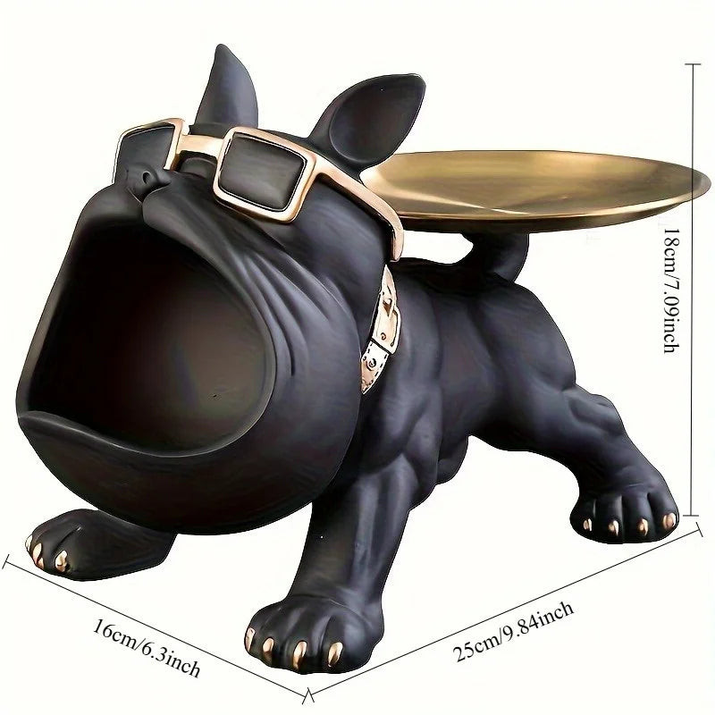 Bulldog Resin Statue 🐾