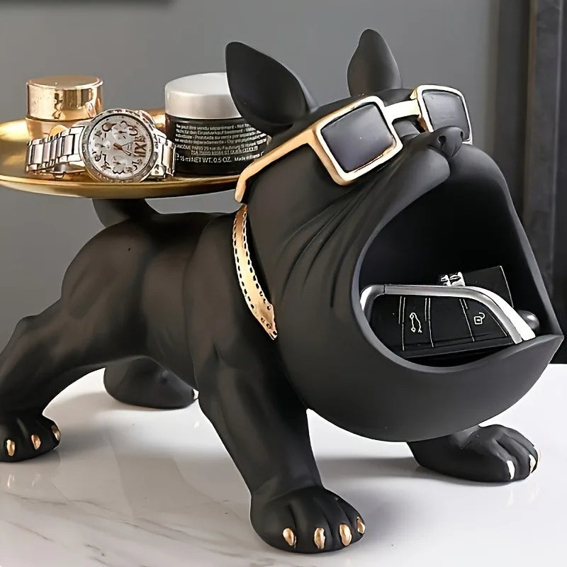 Bulldog Resin Statue 🐾