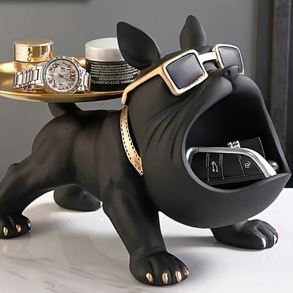 Bulldog Resin Statue 🐾