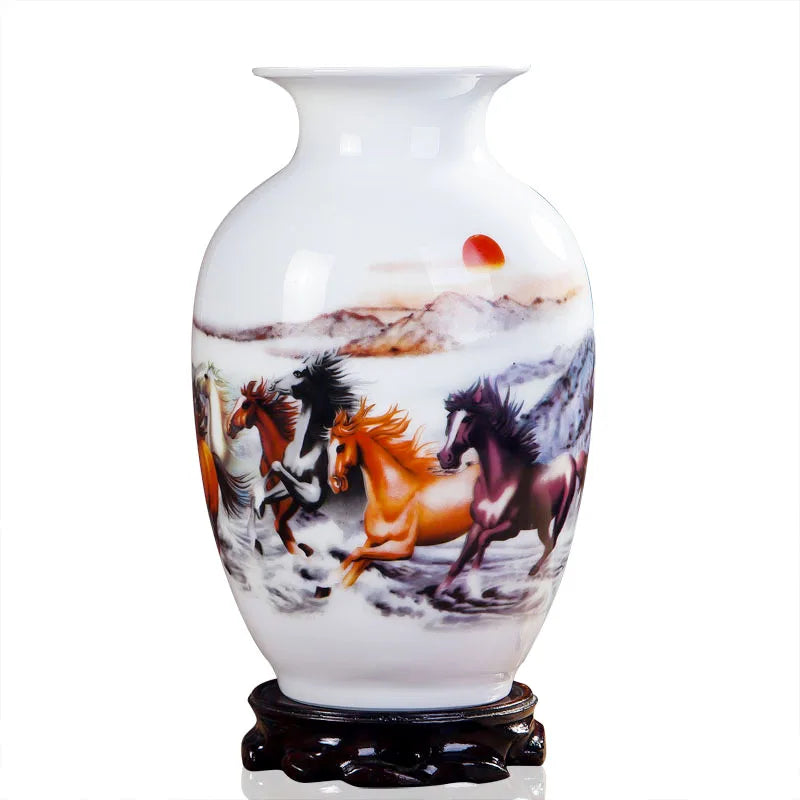 Handcrafted Chinese Style Ceramic Vases