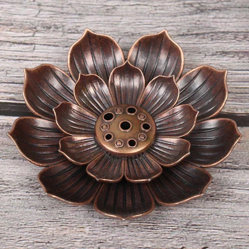Lotus Alloy Incense Burner / Stick Holder Plater 🪷
