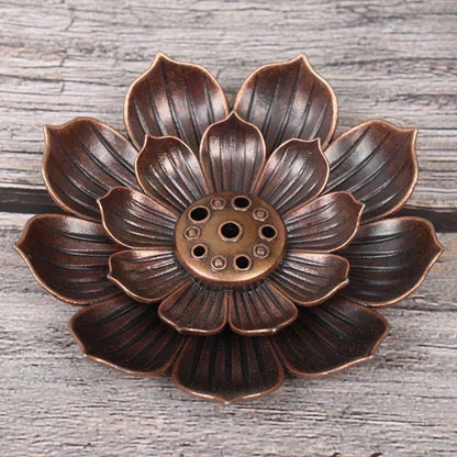 Lotus Alloy Incense Burner / Stick Holder Plater 🪷