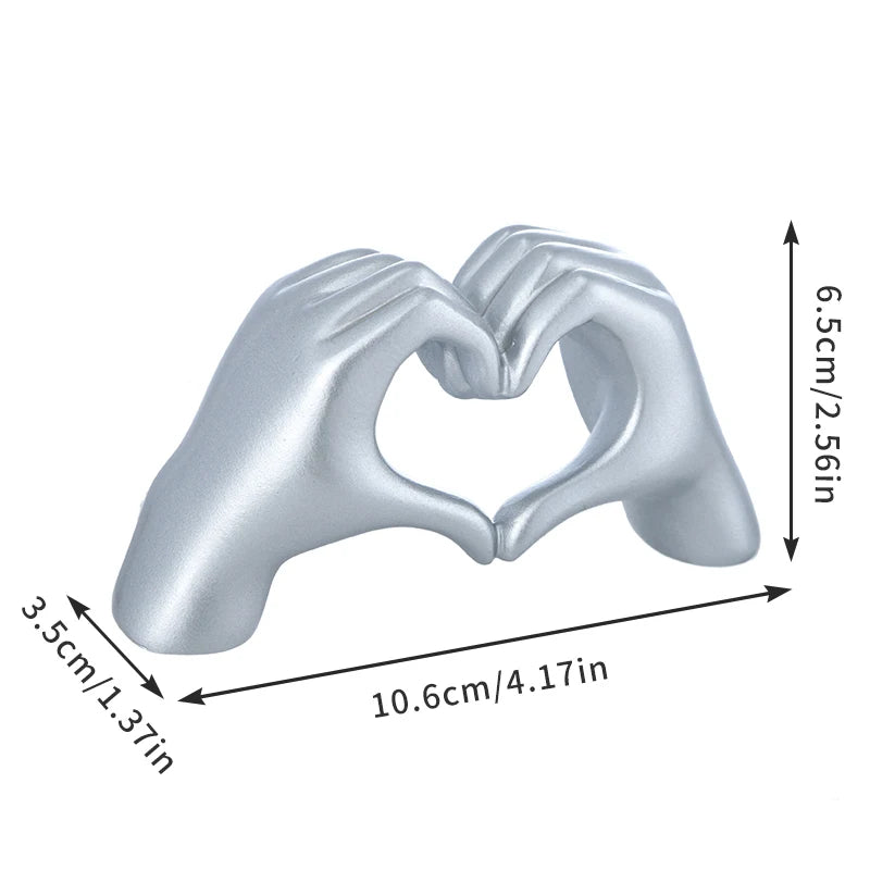 Hand Heart Resin Sculpture 🫶