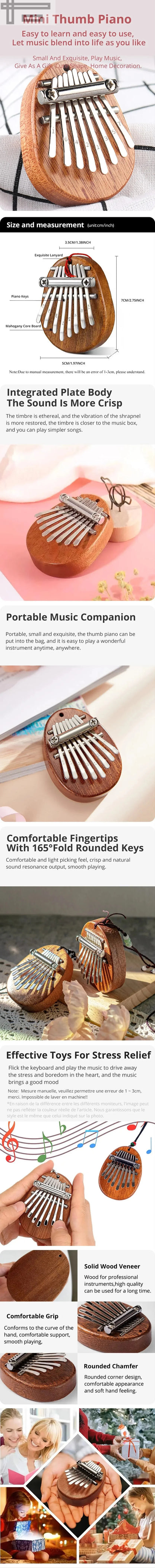 Mini Wood Kalimba