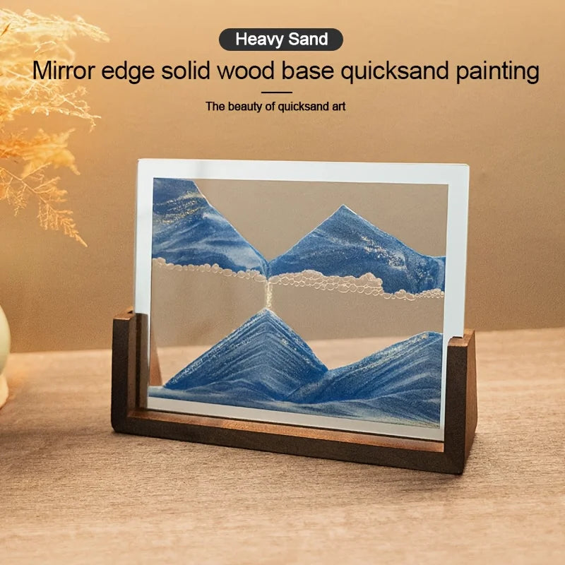 Tempered Glass Quicksand Hourglass