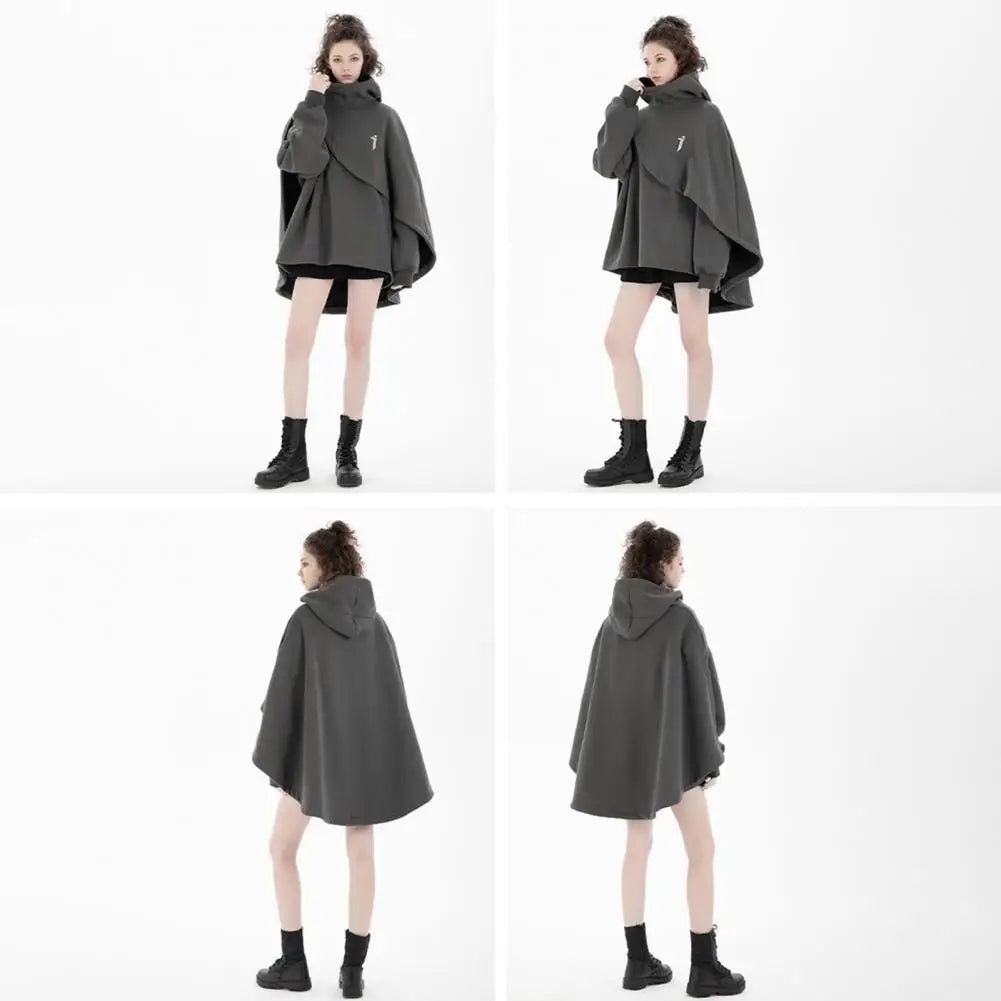 Poncho Irregular Design Unisex Hoodie