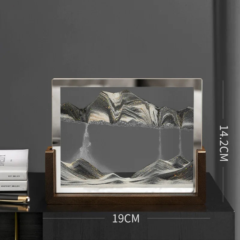 Tempered Glass Quicksand Hourglass