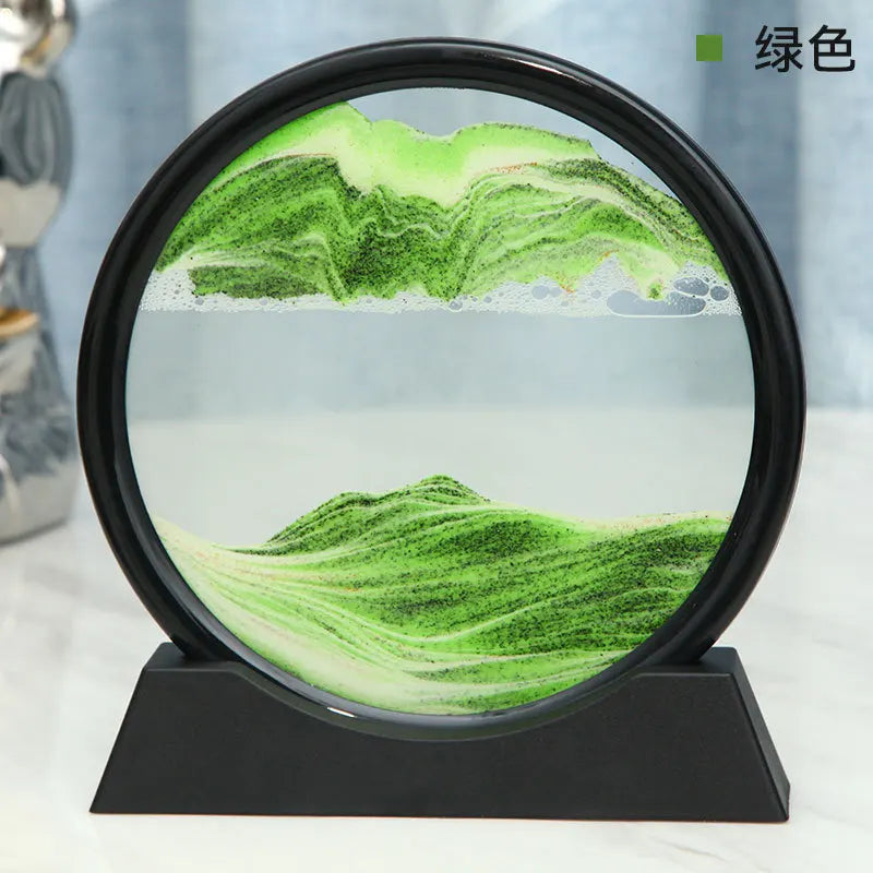 Round Sand Art Hourglass