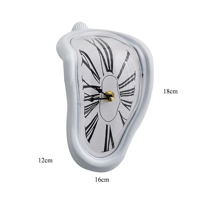 Surreal Melting Table Clock, Salvador Dali Style