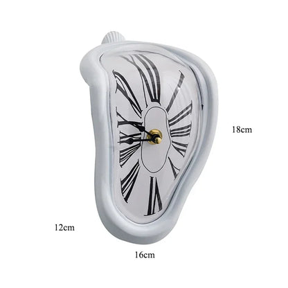Surreal Melting Table Clock, Salvador Dali Style