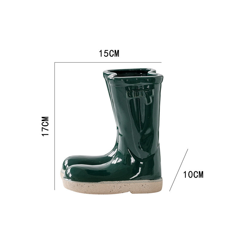 Boots Ceramic Flowerpot